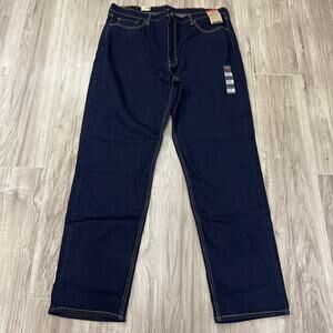 Levi's 550 Relaxed Fit Men's Dark Blue Jeans (big & Tall) Size 42x36